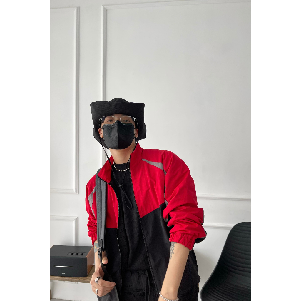 Áo khoác dù 2 lớp form basic phối màu