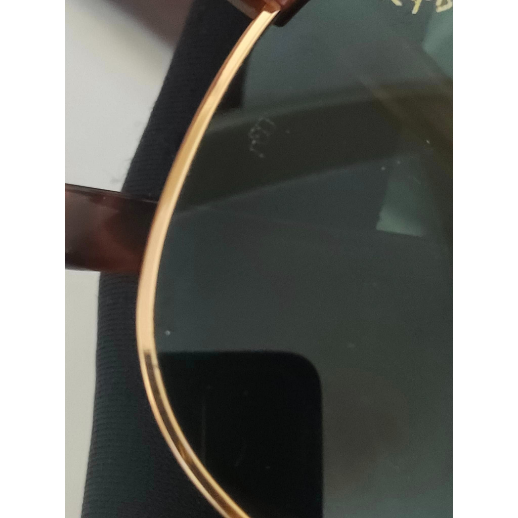 Mắt Kính ClubMaster 2hand Mắt Xanh Rau Muống Mí Vân Cực Đẹp