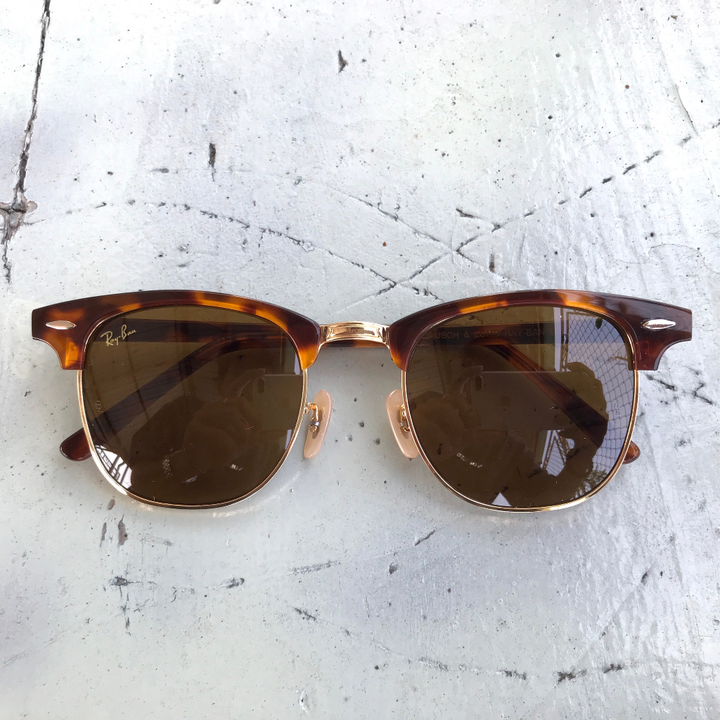 Mắt Kính Clubmaster Mắt NâU Trà 2hand - Cực Độc Dị Quá Đẹp