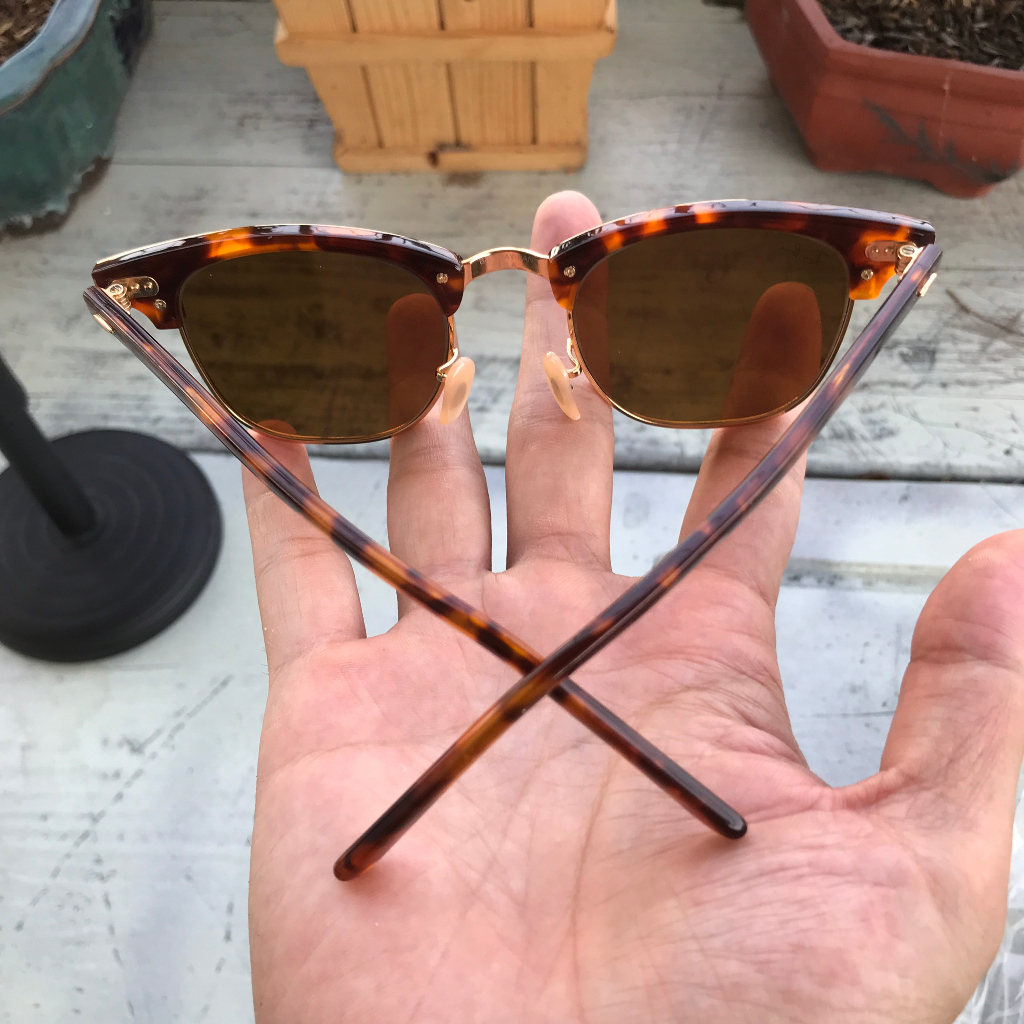 Mắt Kính Clubmaster Mắt NâU Trà 2hand - Cực Độc Dị Quá Đẹp