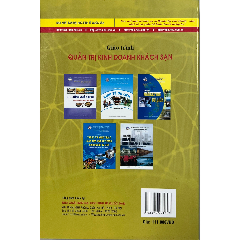 Sách - Giáo trình Quản trị kinh doanh khách sạn