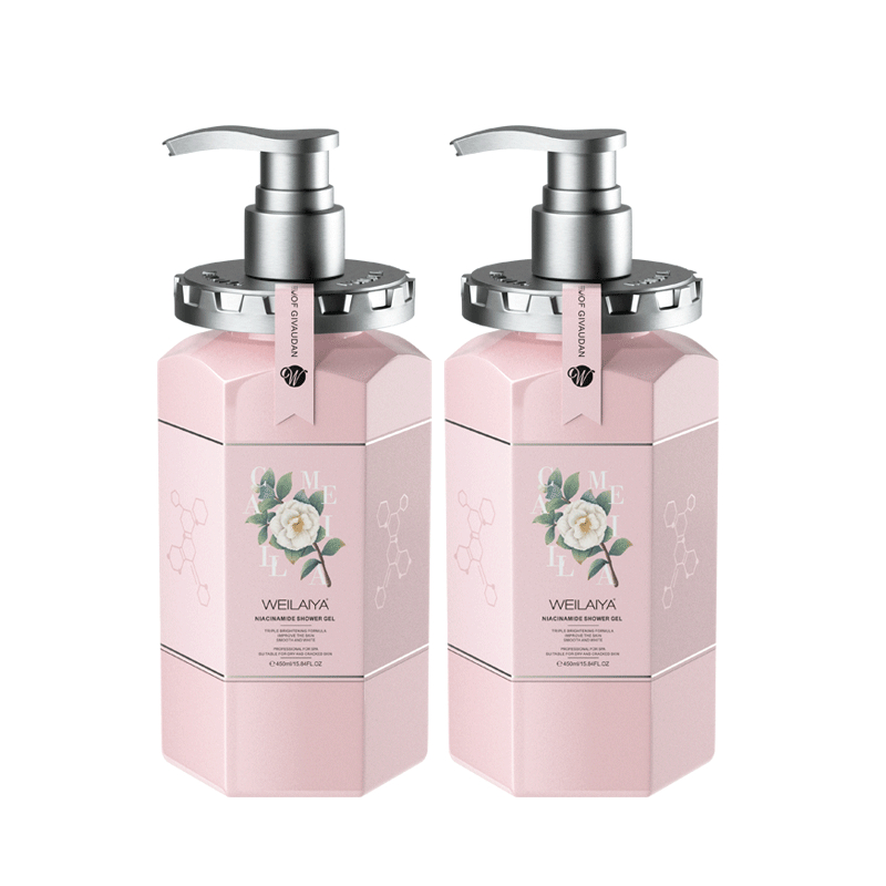 Set Quà Cao Cấp 2 Chai Sữa Tắm Trắng Da Camellia Weilaiya 450ml - Giải pháp quà tặng cho doanh nghiệp