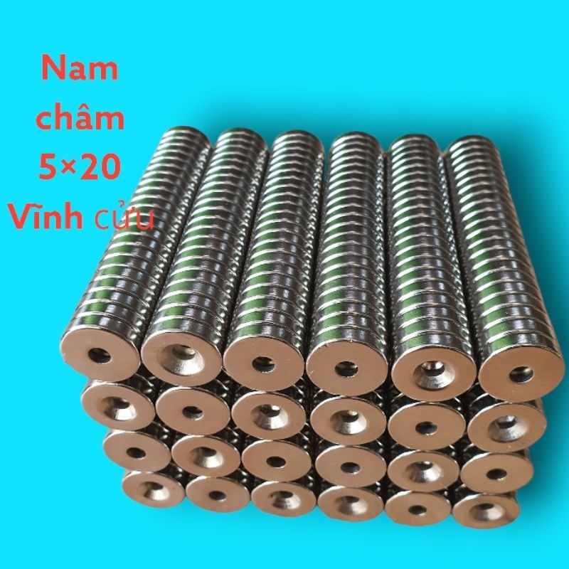 Nam châm 5×20 vĩnh cửu siêu hít chế đồ yêu thích