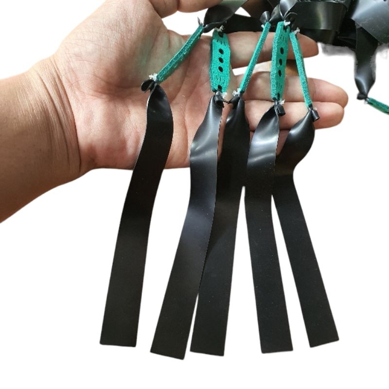 Dây thun đen dày 0.65 dài 180mm da cột 3 lỗ