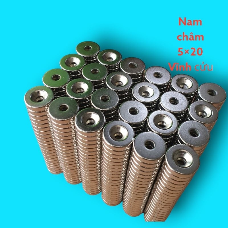 Nam châm 5×20 vĩnh cửu siêu hít chế đồ yêu thích