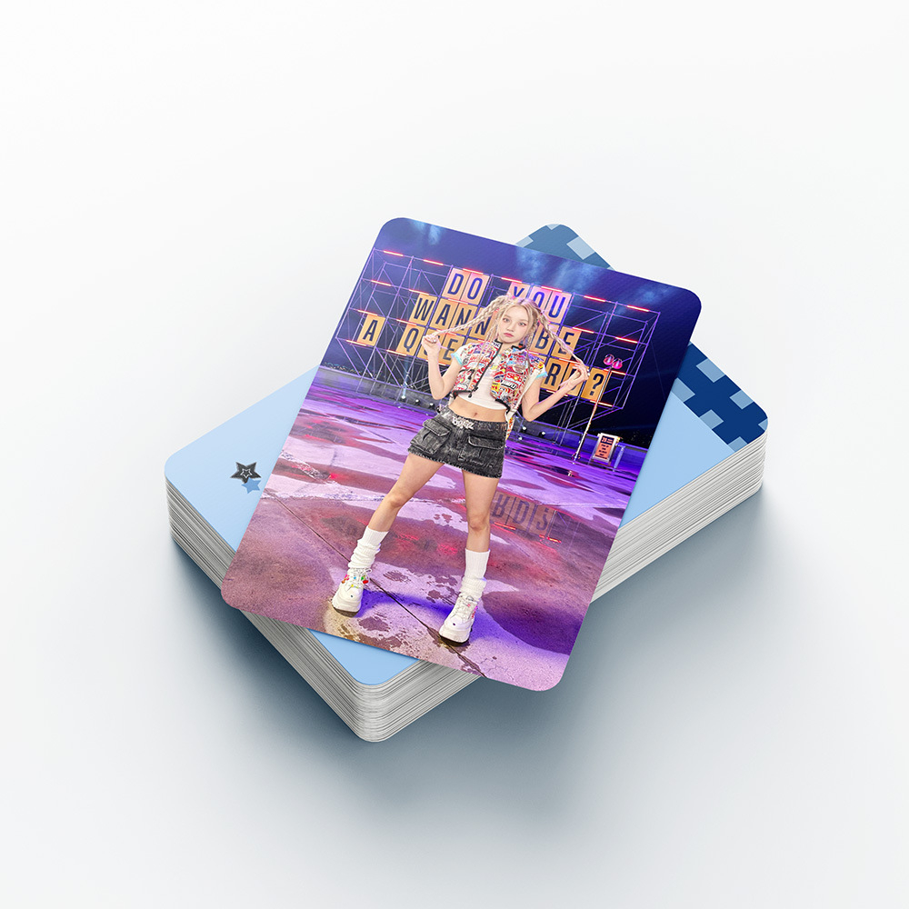 Thẻ Lomo card I-dle bo góc Song Yuqi Album Thần Tượng Kpop - Tết Tóc Xanh
