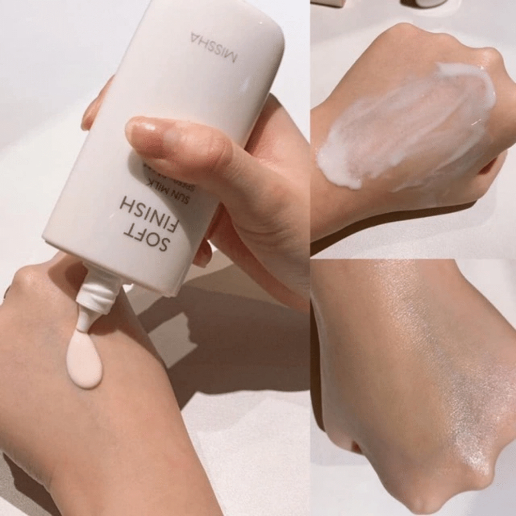 Kem Chống Nắng Nâng Tone Nhẹ Nhàng Missha Soft Finish Sun Milk SPF50+ PA++++ 70ml