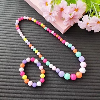 Set vòng cổ vòng tay cầu vòng cho bé