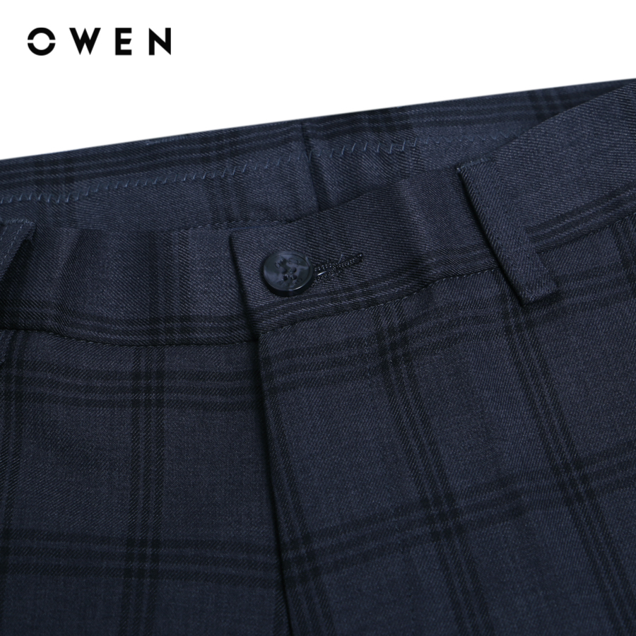 OWEN - Quần tây Nam Owen dáng Trendy màu Navy chất liệu Nano - QD23499