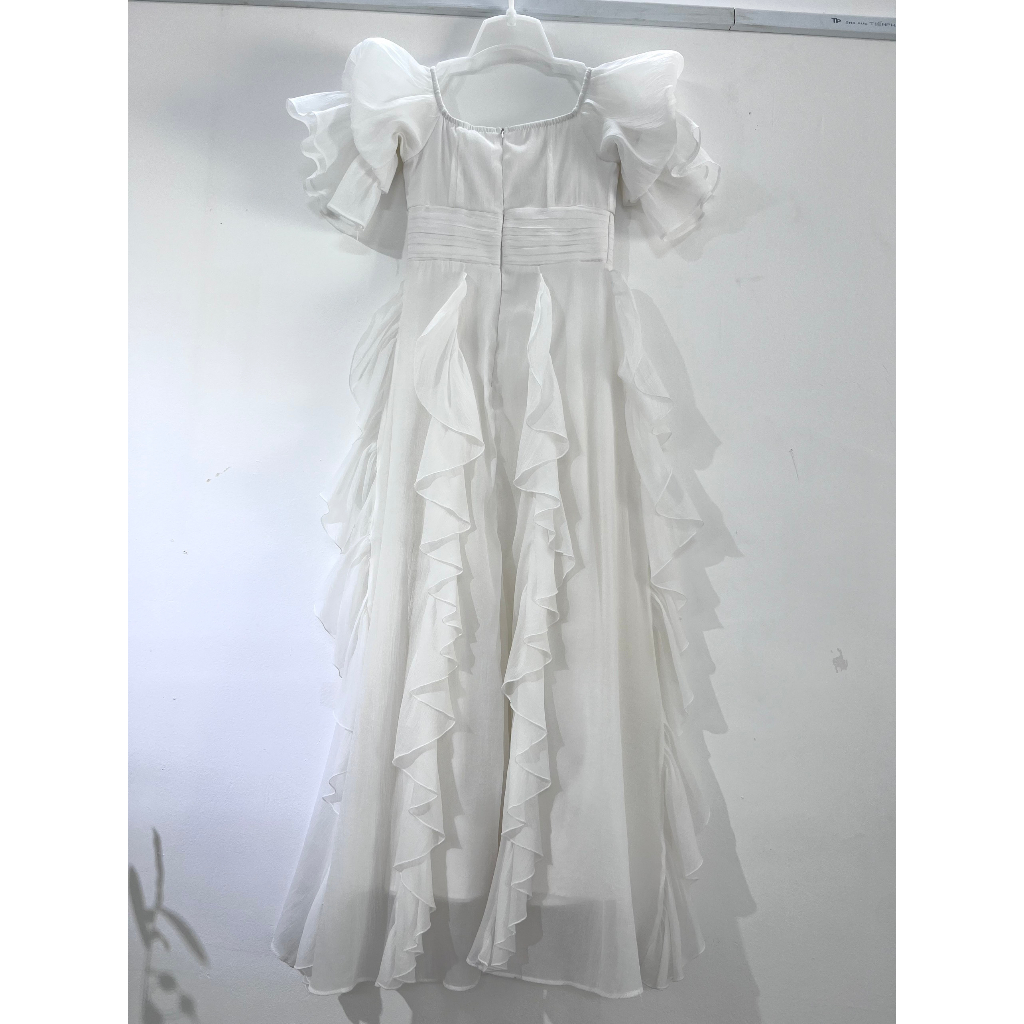 Đầm trắng tay phồng - S/M