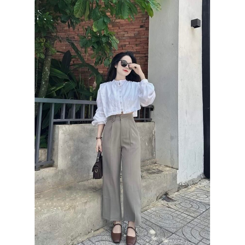 Set áo sơ mi quần xuông