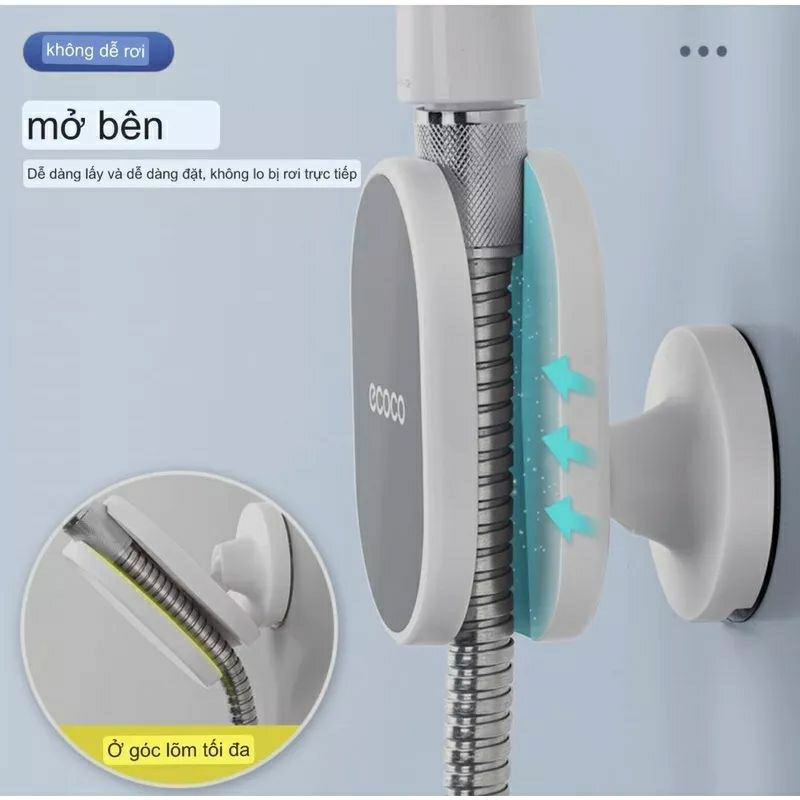 Móc Treo vòi hoa sen ECOCO thông minh không cần khoan tường 2127