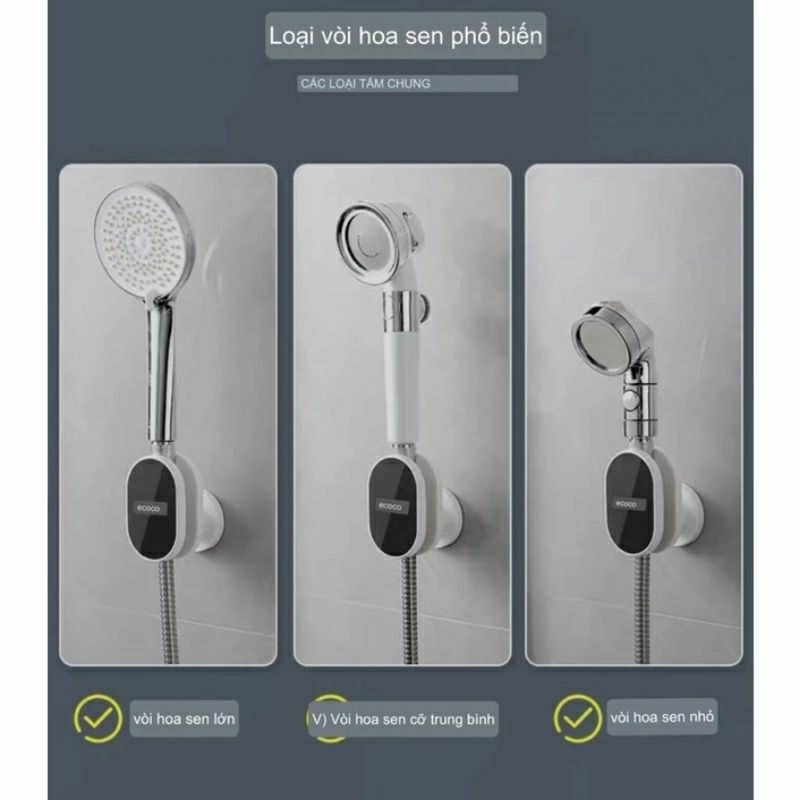 Móc Treo vòi hoa sen ECOCO thông minh không cần khoan tường 2127