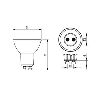 Bóng đèn led búp GU10 Silamp | Led Bulb GU10 6W - 8W