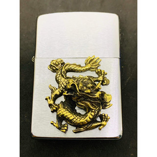 Eblem Thần tài - Rồng dán zippo ( Có tặng kèm keo dán )