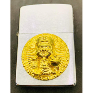 Eblem Thần tài - Rồng dán zippo ( Có tặng kèm keo dán )