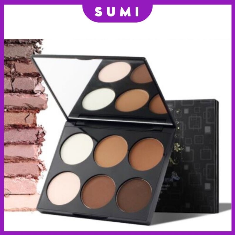 Bảng 6 ô phấn tạo khối highlight bắt sáng MAYCHEER MODERN FASHION NO.3050
