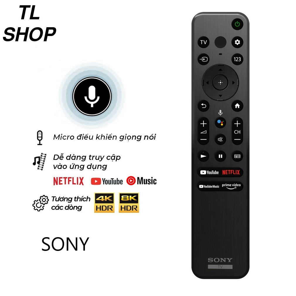 Điều khiển hãng Sony tx-800P Điều khiển giọng nói Sony hàng mới 100%