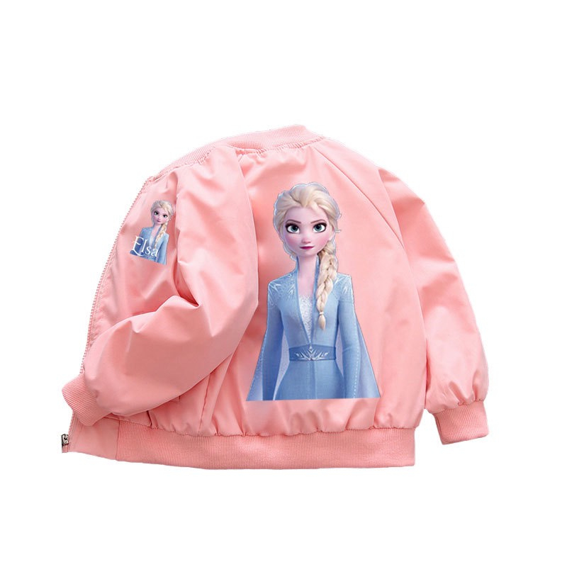 Áo khoác gió cho bé gái BUBY KID FASHION a1004 in hình công chúa elsa dễ thương