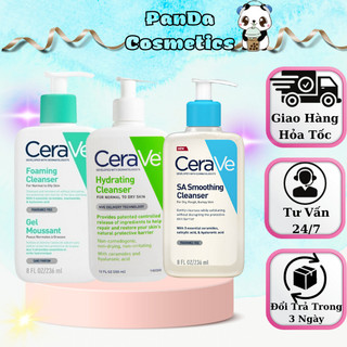 Sữa rửa mặt Cerave Foaming Cleanser, CeraVe Hydrating Cleanser, SA Cleanser Cho Da Dầu Mụn, Khô, Nhạy Cảm