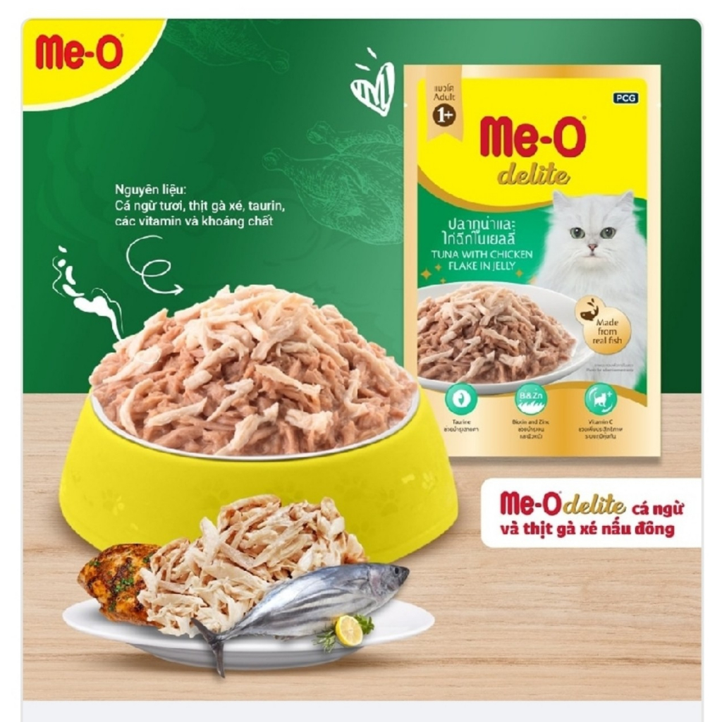 Pate Cho Mèo Me-O cho mèo trưởng thành và mèo con