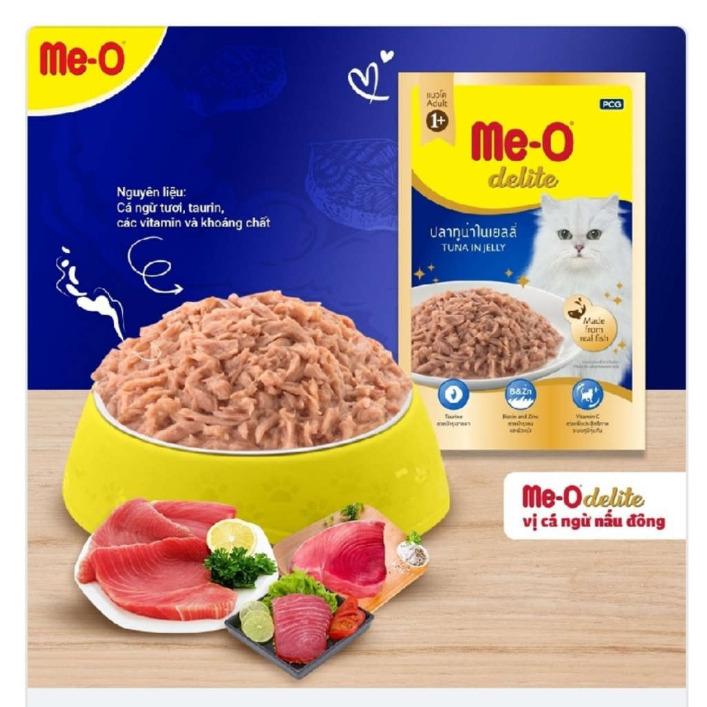 Pate Cho Mèo Me-O cho mèo trưởng thành và mèo con