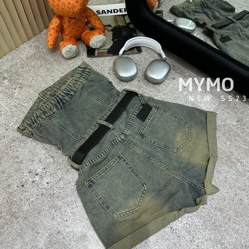 Jumsuit Jeans hàng cao cấp kèm belt