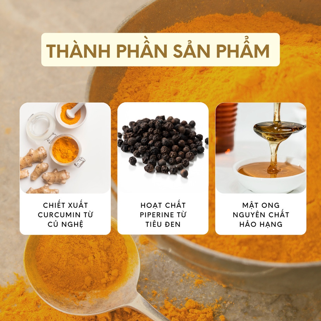 Mật Ong Curcumin Miele 700g