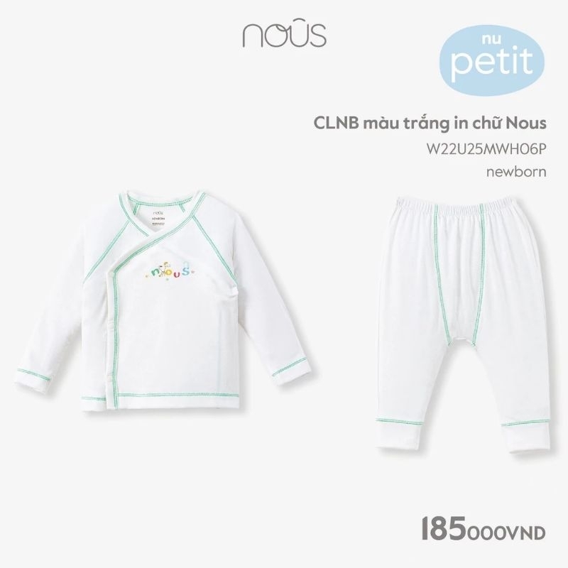 Bộ dài nous size NB sơ sinh