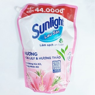 Nước lau sàn Sunlight tinh dầu thảo mộc hương hoa Lily & Hương Thảo túi 3,6kg