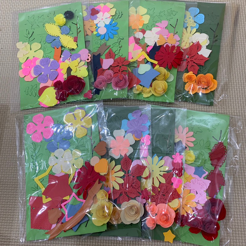 Túi hoa giấy cắt sẵn