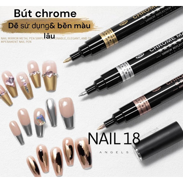Bút vẽ nail , bút vẽ tráng gương , bút vẽ tiện lợi chuyên dụng cho móng