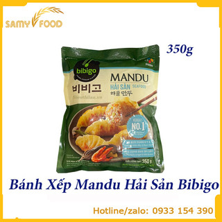 [Samy Food] BÁNH XẾP MANDU CHUẨN VỊ HÀN QUỐC NHÂN HẢI SẢN 350G
