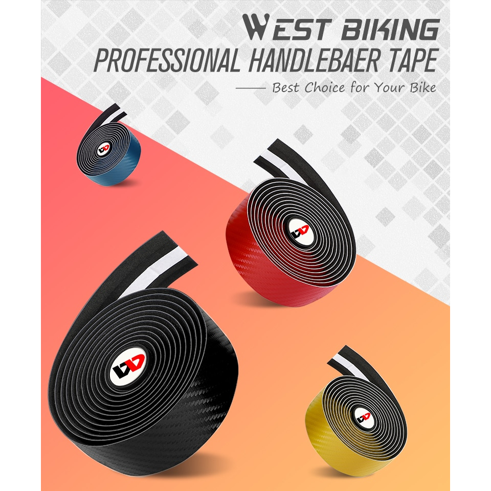 Dây Quấn Ghi Đông Xe Đạp West Biking Vân Carbon Chất Liệu Chống Sốc Trợn Trượt Thẩm Mỹ Dành Cho Xe Đạp Road