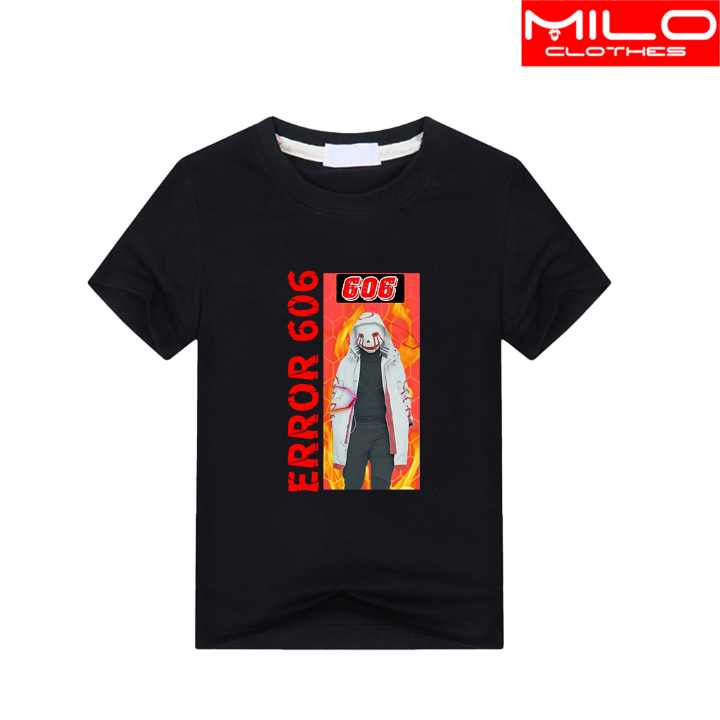 Áo thun Error Sans 606 - Pháp Sư Gangster - Vải Mền Mát - Có size trẻ em
