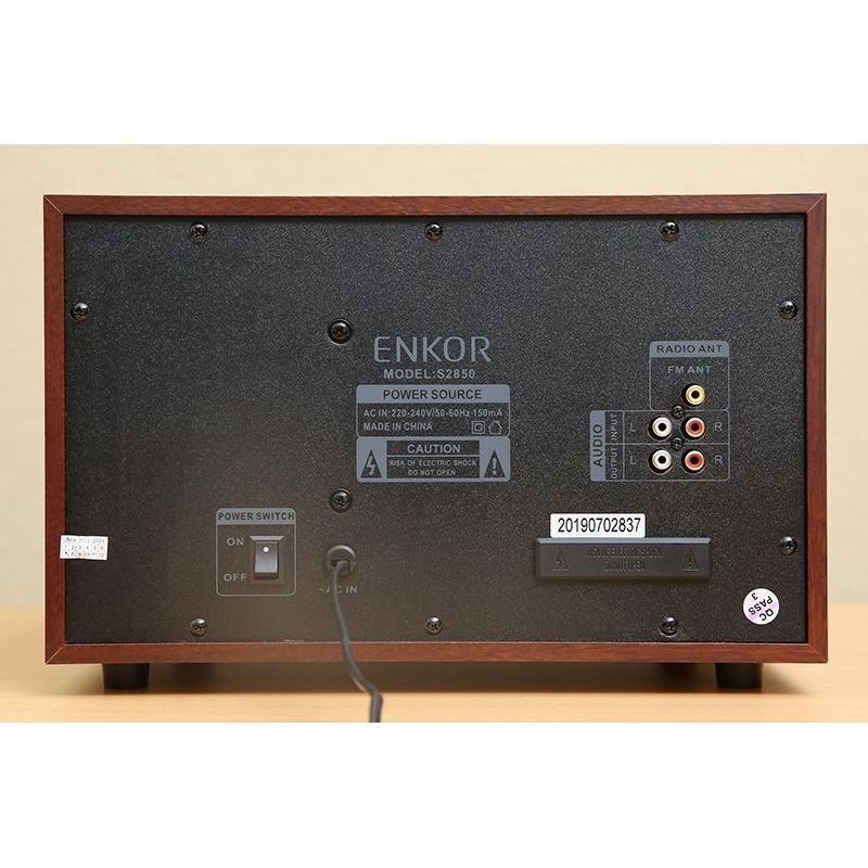 Loa vi tính Bluetooth Enkor S2850 Nâu cũ và mới