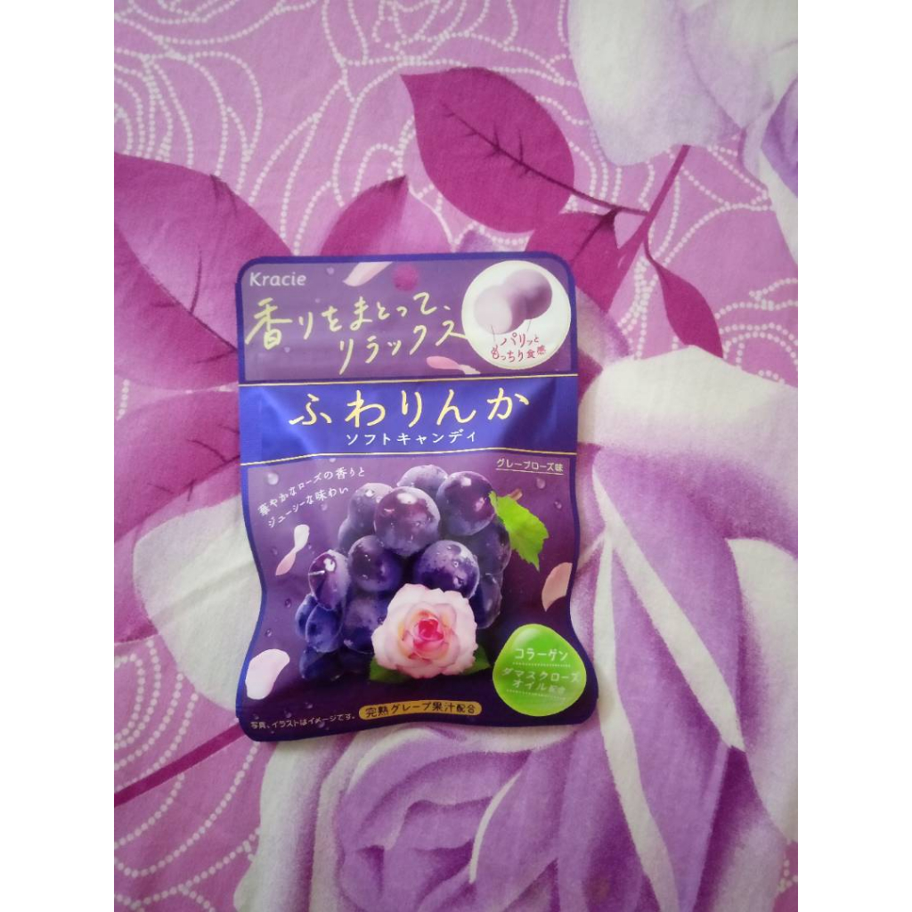 Kẹo hoa hồng giảm mùi, làm thơm cơ thể kracie túi 27g Vị nho, hoa hồng, dâu tây nội địa Nhật Bản