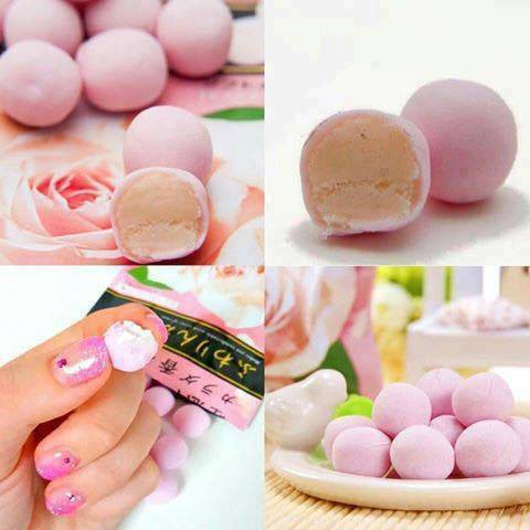 Kẹo hoa hồng giảm mùi, làm thơm cơ thể kracie túi 27g Vị nho, hoa hồng, dâu tây nội địa Nhật Bản