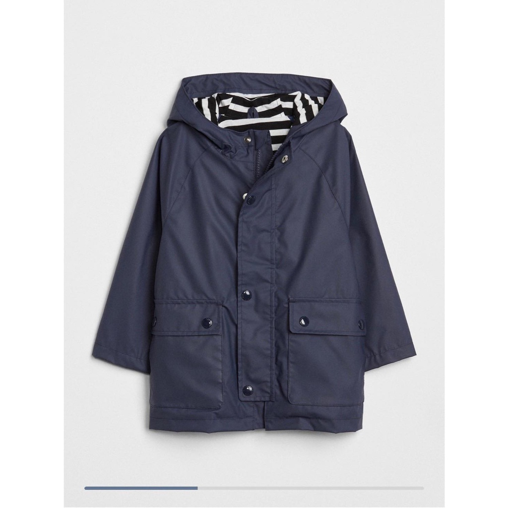 Áo khoác chống thấm nước túi hộp baby G.A.P 2 lớp lót cotton. HA4885