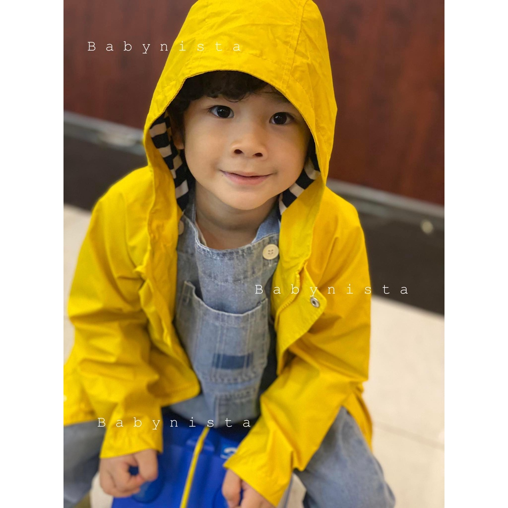 Áo khoác chống thấm nước túi hộp baby G.A.P 2 lớp lót cotton. HA4885