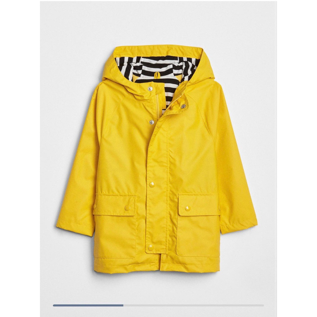 Áo khoác chống thấm nước túi hộp baby G.A.P 2 lớp lót cotton. HA4885