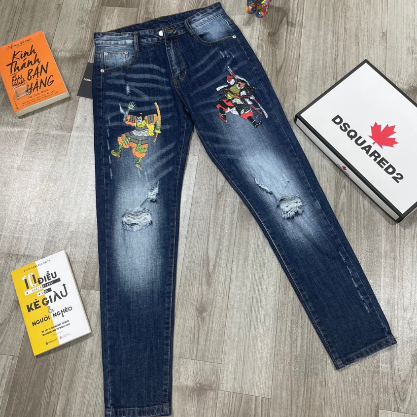 Quần Jean Nam DSQ SAMURAI+DSQ D2 Cao Cấp Chất Jean Co Dãn ,Hàng Thời Trang Nam cực đẹp