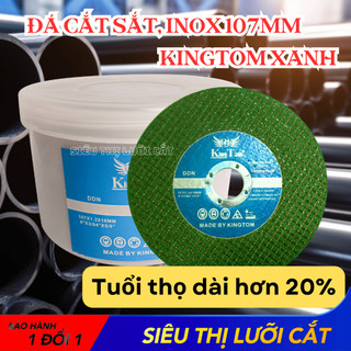 Hộp 50 viên Đá Cắt Sắt - Inox KingTom Xanh 107 - Bén - Ít Bụi - Giá Siêu Tốt