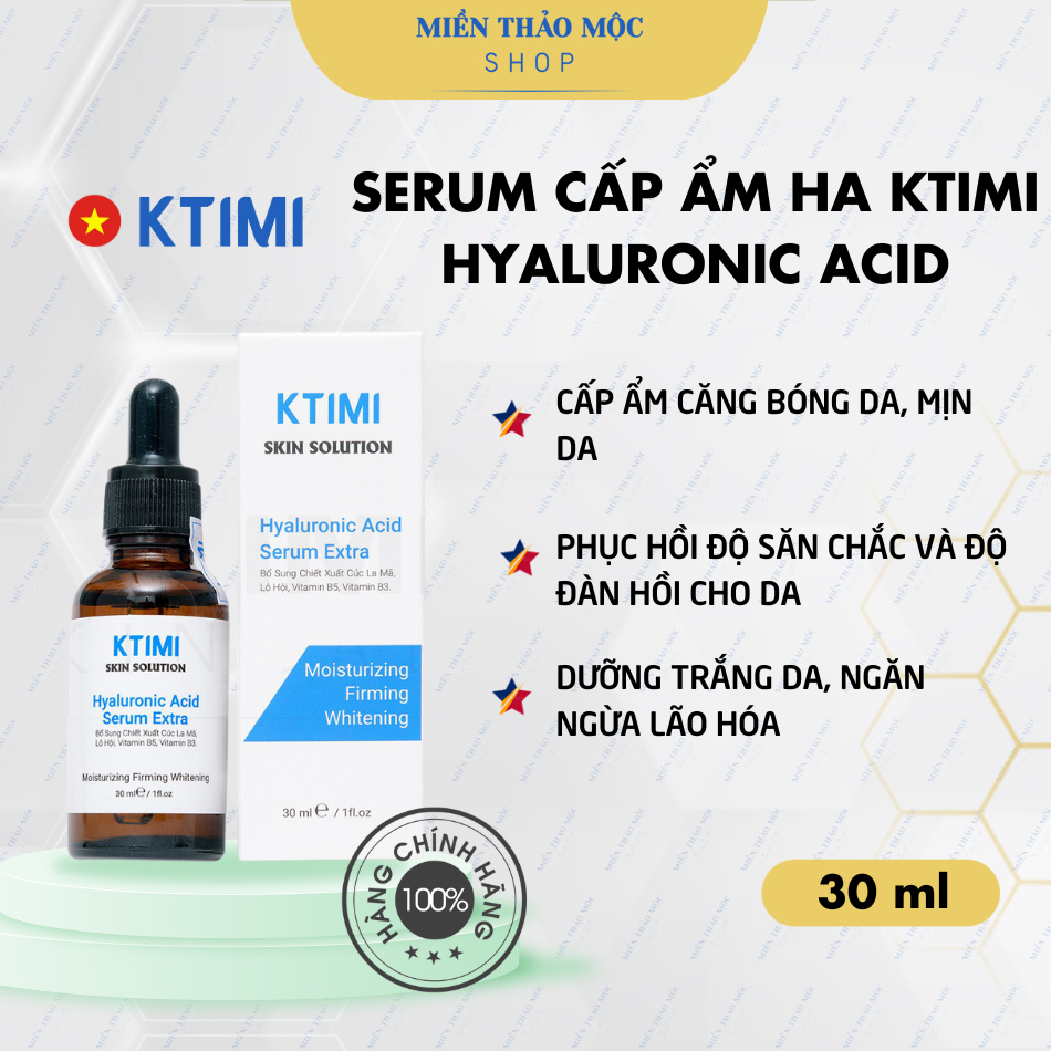 KTIMI HYALURONIC ACID SERUM EXTRA - Serum cấp ẩm Ktimi căng mịn da