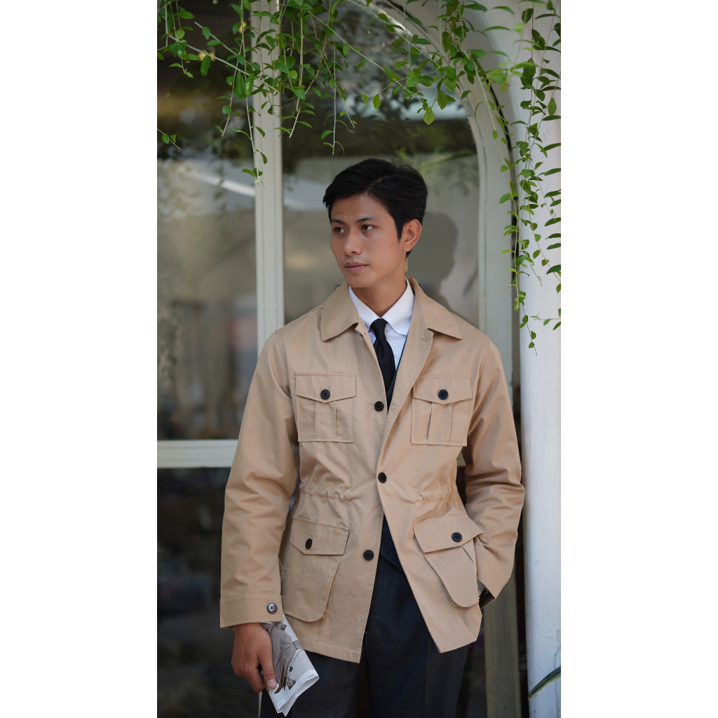 SAFARI JACKET- ÁO KHOÁC LEHMAN BROTHER-ÁO KHOÁC NAM NỮ-ÁO KHOÁC