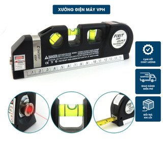 Thước thủy nivo cân mực laser đa năng f2018 fixit laser levelpro3 2 tia dọc ngang
