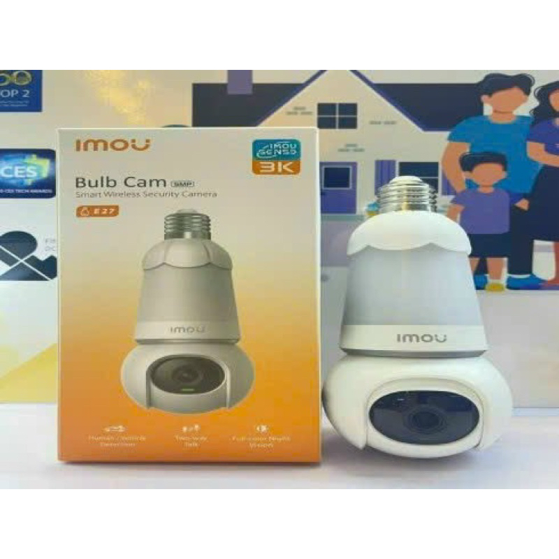 Camera imou bóng đèn  IPC-S6DP-3M0WEB 3mp. góc nhìn cực rộng, đàm thoại 2 chiều