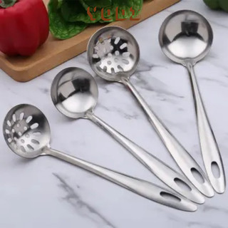 Vá múc canh chất liệu inox, Có Thủng Và Không Thủng thiết kế vừa tay, không gỉ set