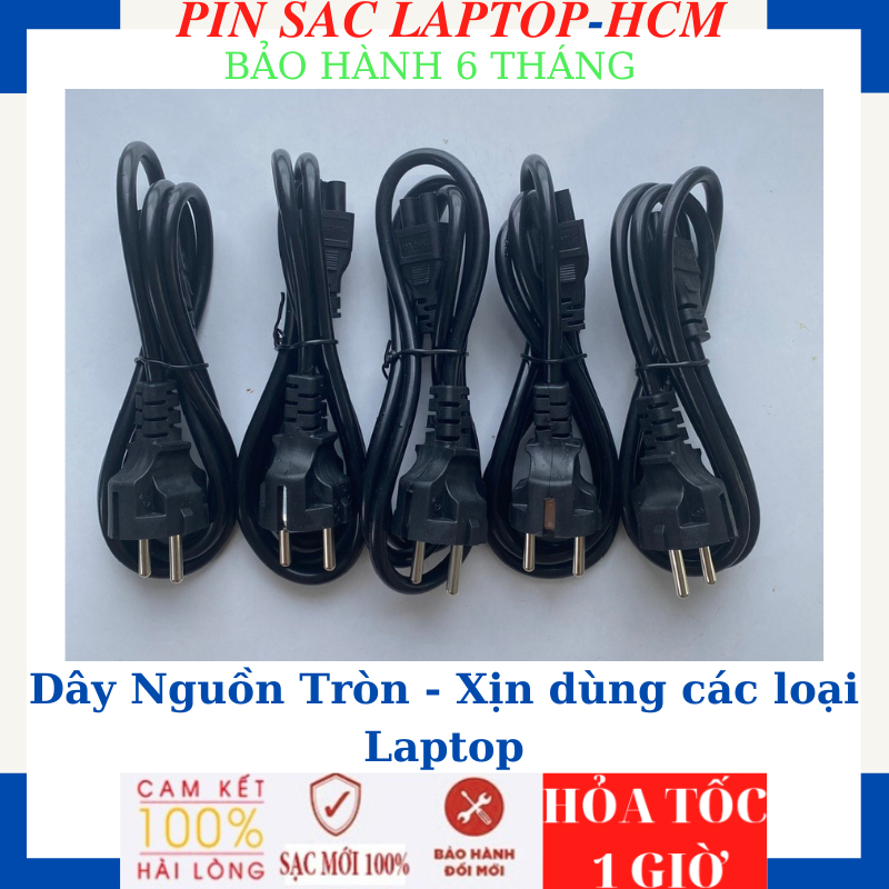 Dây Nguồn Tròn Xịn dùng cho các loại Laptop