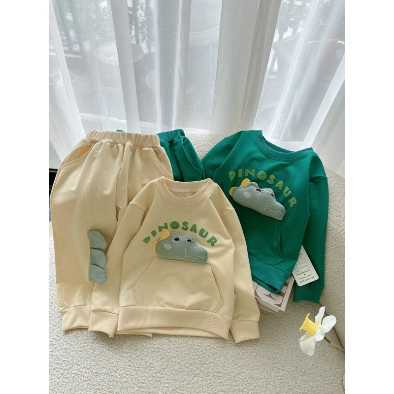 Bộ khủng long ra cá nhồi bông bé trai